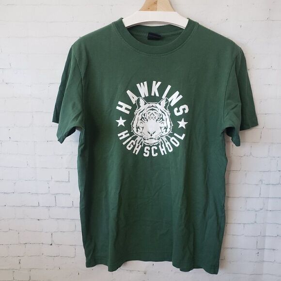 Nike Other - NIKE Stranger Things T Shirt Mens Size M Hawkins High School Green Tee CK2342